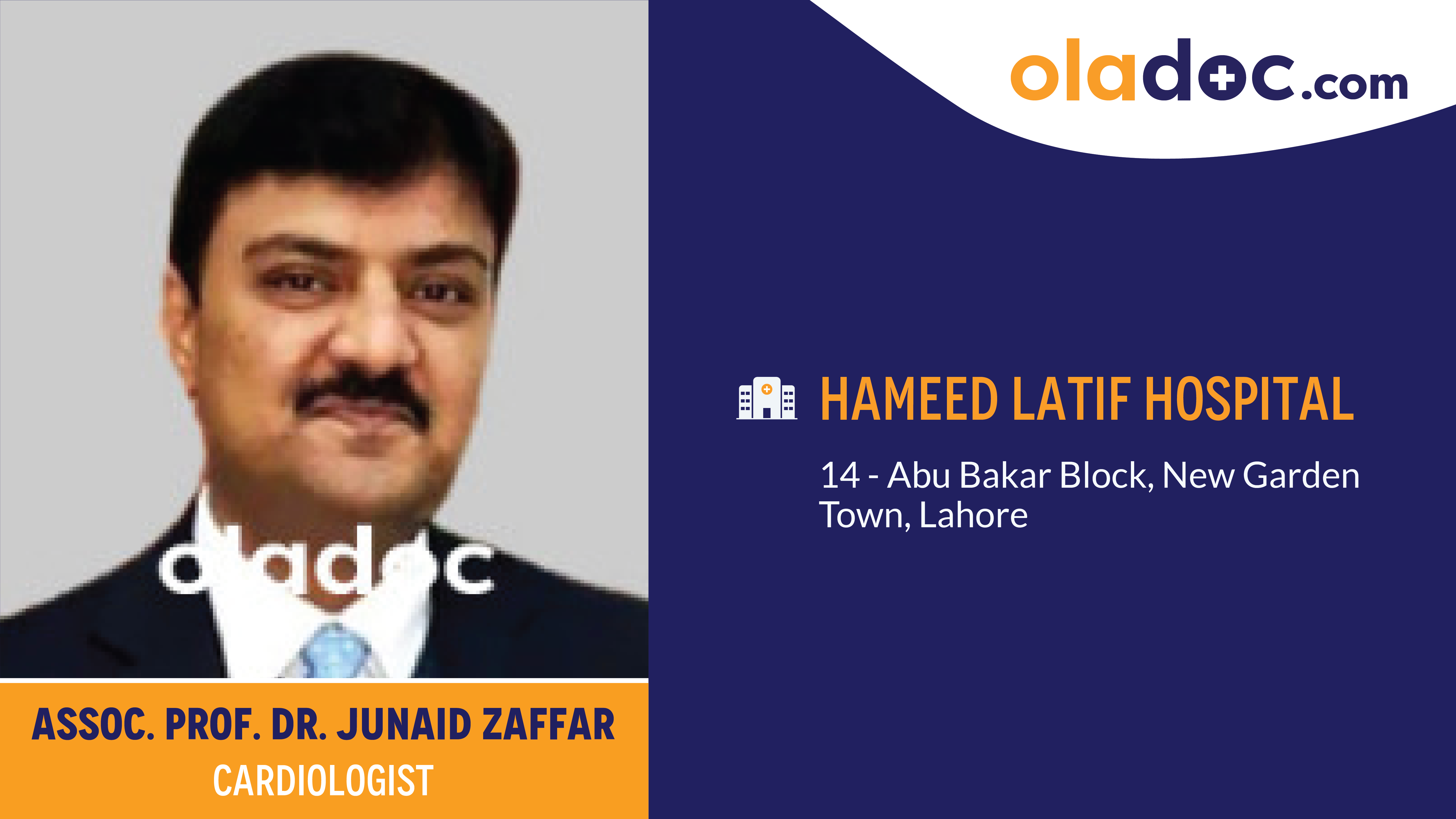 Practice locations of Dr.Junaid Zaffar